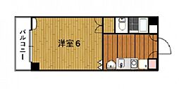 ラ・ポール小町 ワンルームの間取図画像