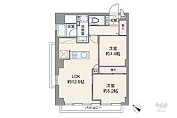 秀和目黒レジデンス 2LDKの間取図画像