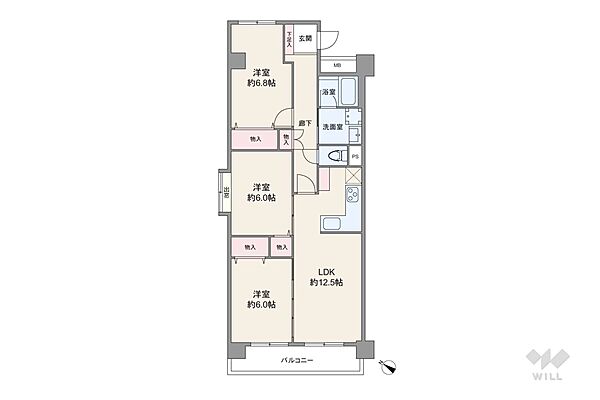 間取りを拡大表示