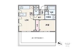 クリオ目黒ラ・モード 1LDKの間取図画像