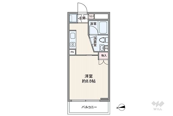 間取り レックス武蔵中原 2階/-