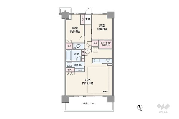 間取り オープンレジデンシア新丸子 3階/-