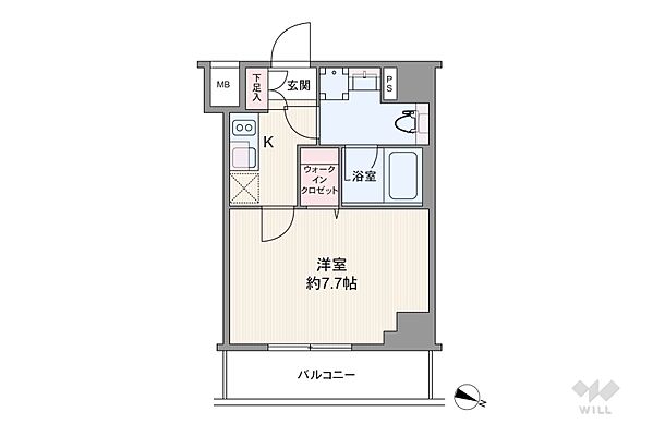 間取り ガリシア池上 5階/-