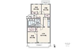間取図画像 3LDK