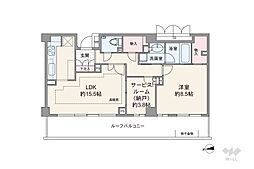 パークホームズ蘆花公園エアリーコート 1SLDKの間取図画像