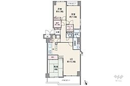 コスモ宮前平 3SLDKの間取図画像
