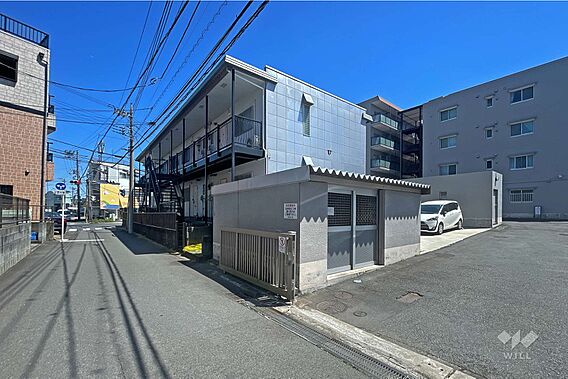 敷地北側の前面...