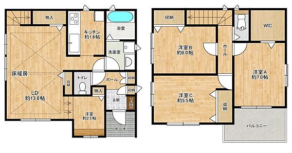 間取りを拡大表示