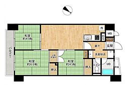 きよしケ丘サンビューハイツ 2SLDKの間取図画像
