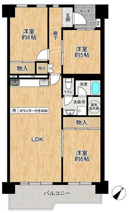 3LDK・71平米の中古マンション☆ペット飼育可能！（細則有）