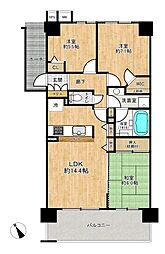 ゼファーヒルズ松戸フィオリーナ 3LDKの間取図画像