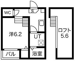 愛知県名古屋市中川区八熊1丁目（賃貸アパート1K・1階・21.20㎡） その2