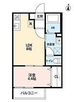 CASA MEDIO  ｜ 愛知県名古屋市中村区京田町2丁目（賃貸アパート1LDK・2階・31.40㎡） その2