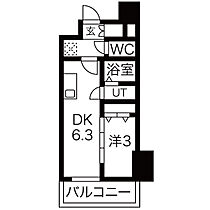 愛知県名古屋市中村区名駅南5丁目（賃貸マンション1DK・2階・25.58㎡） その2