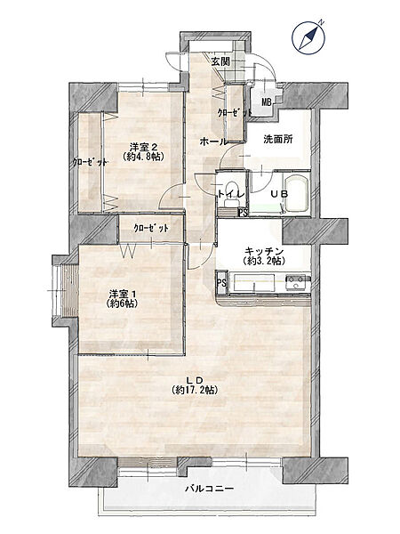 間取りを拡大表示