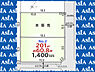 区画図：2区画 1400万　敷地面積60坪！建築条件はございません！本下水利用可！