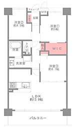 間取図画像 3LDK
