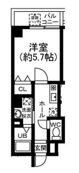 神奈川県横浜市金沢区瀬戸(賃貸マンション1K・2階・22.28㎡)の写真 その2