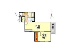 ホーユウパレス金沢入江 1LDKの間取図画像