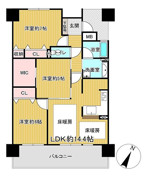 間取りを拡大表示