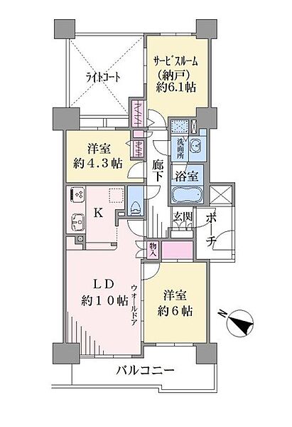 間取りを拡大表示