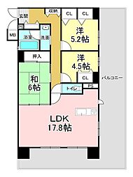 間取図画像 3LDK