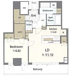 間取図画像 1LDK
