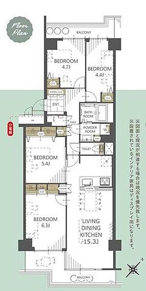 間取りを拡大表示