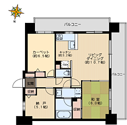 間取図画像 2SLDK