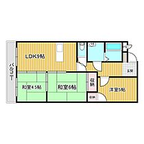 コーポ平野 202 ｜ 兵庫県加古川市加古川町平野338（賃貸マンション3LDK・5階・59.79㎡） その2