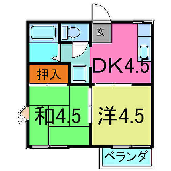 ファミールニシタニ 202｜兵庫県加古川市平岡町西谷(賃貸アパート2DK・2階・29.81㎡)の写真 その2