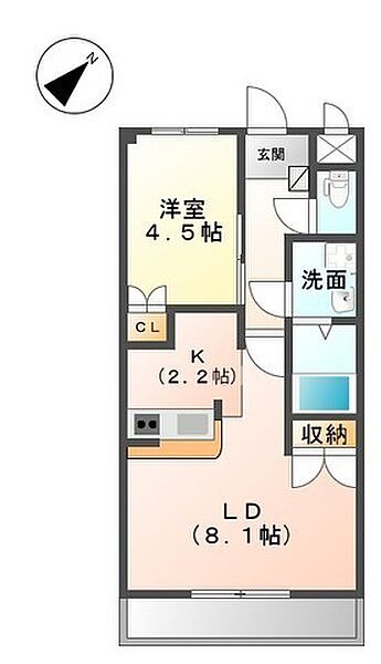 ルナフィット 103｜兵庫県小野市中町(賃貸アパート1LDK・1階・36.00㎡)の写真 その2