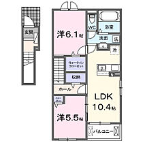 アンジュ　III 201 ｜ 兵庫県加古川市加古川町友沢字下谷145-1、145-3の各一部（賃貸アパート2LDK・2階・56.08㎡） その2