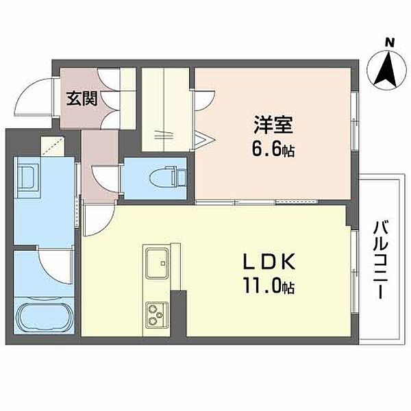 ヴィアソーレY 303｜兵庫県小野市中町(賃貸マンション1LDK・3階・44.00㎡)の写真 その2