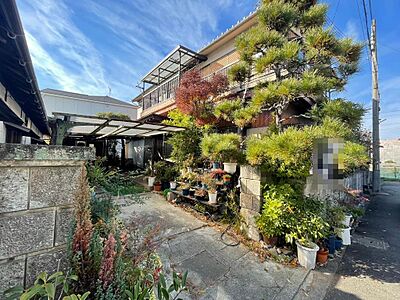 外観：山電「平松駅」徒歩8分！敷地面積 約63坪！ゆったり広めの土地。建築条件なし♪