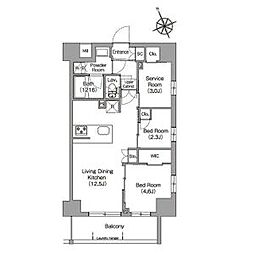 間取図画像 2SLDK