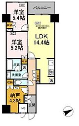 間取図画像 2SLDK