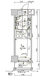 東京メトロ東西線 南砂町駅 徒歩9分の賃貸マンション 2階1Kの間取り