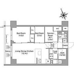 間取図画像 2SLDK