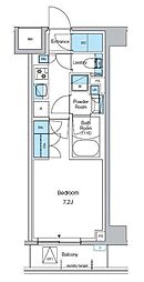 プレディアコート西葛西 1Kの間取図画像