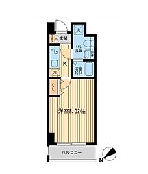 HF葛西レジデンス 1Kの間取図画像