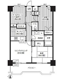 関寅ビル第二 2SLDKの間取図画像