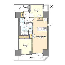 間取図画像 2LDK