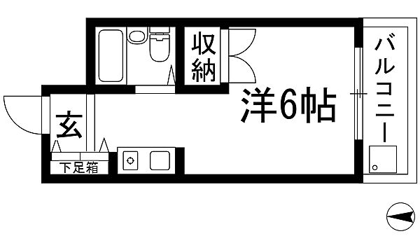 アイビーコート2 ｜兵庫県西宮市門前町(賃貸アパート1R・3階・18.70㎡)の写真 その2