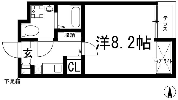 彩（AYA） ｜兵庫県西宮市門戸荘(賃貸マンション1K・1階・24.96㎡)の写真 その2