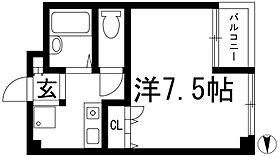 カルム中山  ｜ 兵庫県宝塚市中山寺2丁目（賃貸マンション1K・3階・25.00㎡） その2