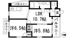 ハリマスタート  ｜ 兵庫県宝塚市売布2丁目（賃貸マンション2LDK・4階・50.00㎡） その2