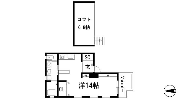 ソフィエル4 ｜兵庫県川西市火打2丁目(賃貸アパート1R・3階・32.27㎡)の写真 その2