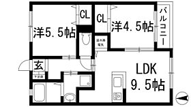 サンマルコ川西  ｜ 兵庫県川西市矢問1丁目（賃貸アパート2LDK・2階・47.39㎡） その2