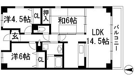 エバーグリーンコンフォート  ｜ 大阪府池田市畑3丁目（賃貸マンション3LDK・3階・67.98㎡） その2